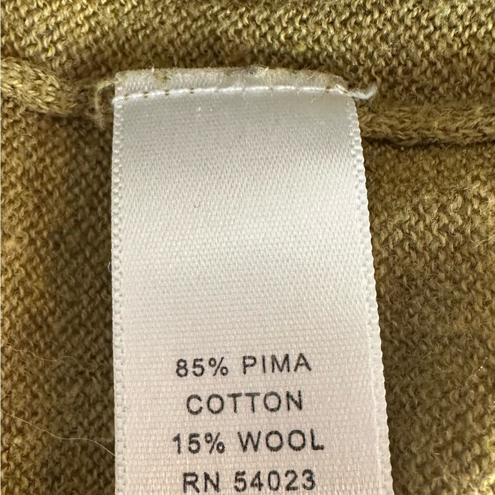 Banana Republic Olive Green Knit Sweater with Sparkly Shoulder Accents Size L - Picture 9 of 9